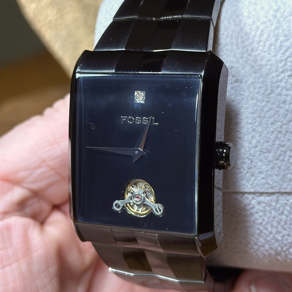 *HTF* FOSSIL Men’s Twist Black Chrome Watch - Picture 2 of 13